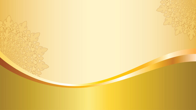 abstract background with golden ornament