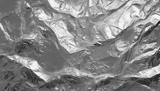 shiny grainy tinfoil aluminum foil loose silver leaf texture matte gradient monochrome background