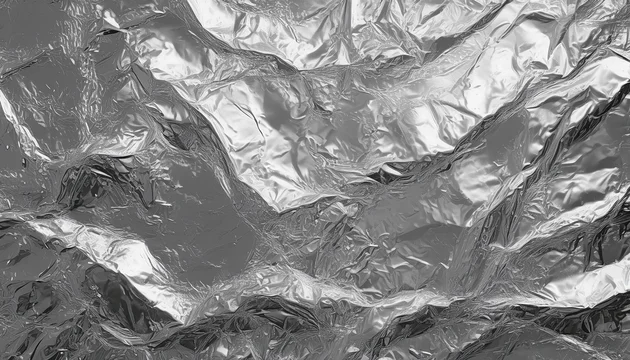 shiny grainy tinfoil aluminum foil loose silver leaf texture matte gradient monochrome background