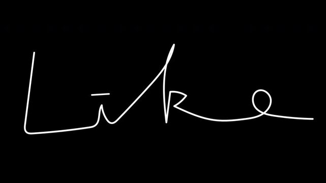 Like animation hand lettering alpha transparent oneline Facebook social media