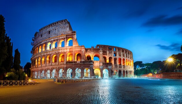 colosseum at night