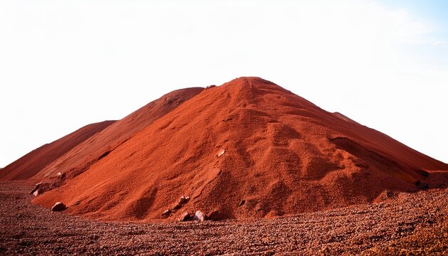 bauxite ore material raw aluminum source in a pile