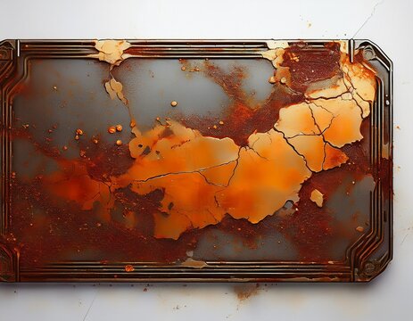 rust texture on white background