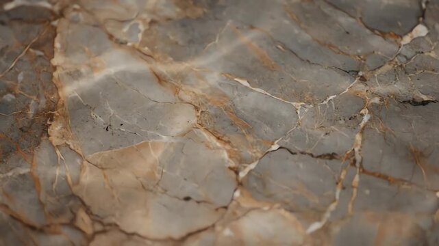 Detailed marble slab, showing grey and tan veining, textured and polished