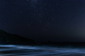 Fototapeta premium Milky Way Over a Coastal Headland at Night