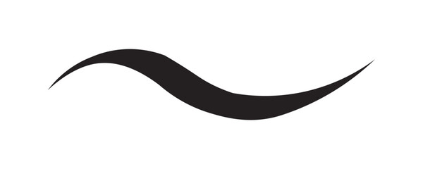 Hand drawn curly swiss, swashes, swoop. Calligraphy swirl. Highlight text element Vector isolated on transparent background. Underline typography tail shape. © adipati