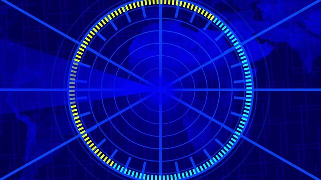 Digital searching system animation. Rader searching security concept animation icon. signal waves, searching icon 