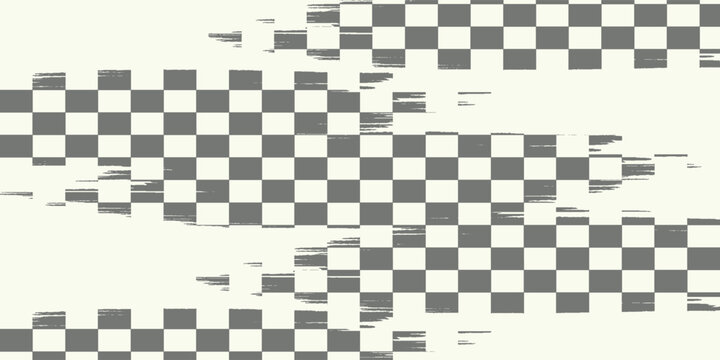 Optical Illusion Seamless Cafe Wall Texture black and White
