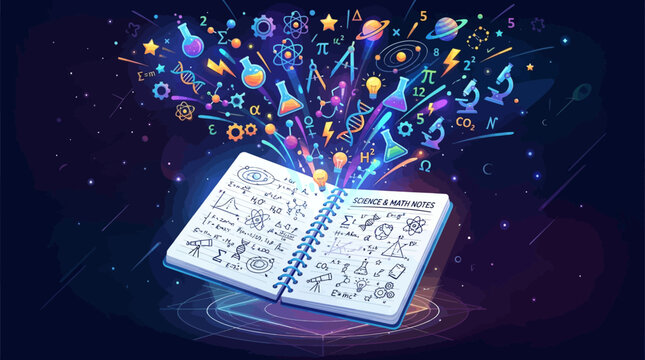 Unleashing the Cosmos of Knowledge from an Open Science and Math Notebook