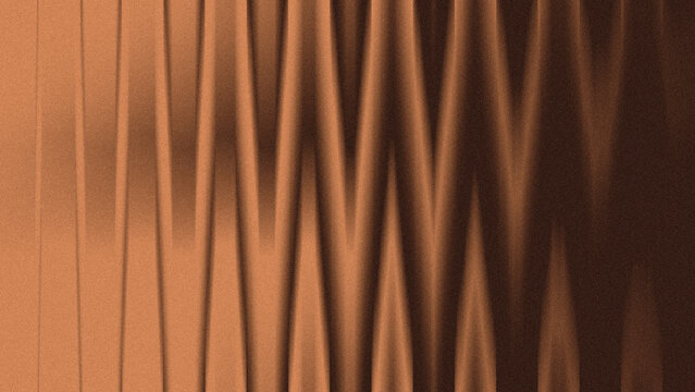 Abstract bronze liquid metal wave background with 3D zigzag ripple effect for luxury product display