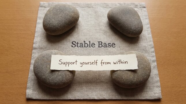 Zen Stones and Message for International Self Care Day