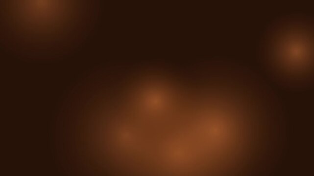 Abstract brown bokeh animation 4k background, with soft glowing, light orbs and, smooth motion