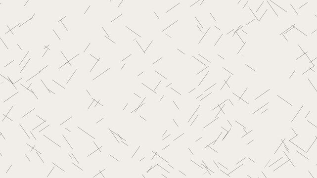 Minimalist abstract geometric line pattern motion background, thin animation 4k black lines moving on a clean off-white backdrop