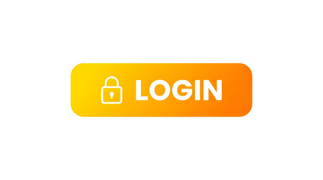 Modern login button with lock icon