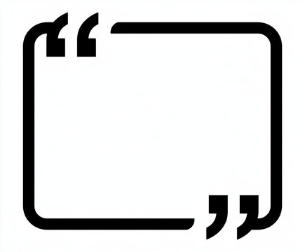 A bold black outline with rounded corners, enclosing empty white space