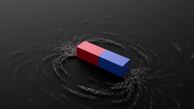 Magnetic Field 3D Animation for Science, Physics and Education