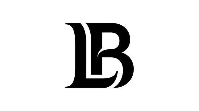 Elegant monogram logo combining letters L and B.