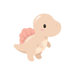 Baby Dinosaur Illustration in Cute Kawaii Cartoon Style © Felipe