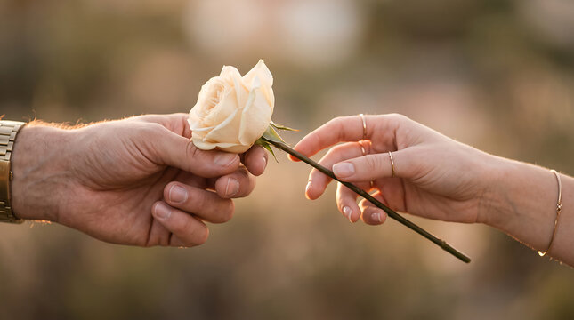 Authentic Human Connection Series with Romantic Golden Hour Hand Holding and Friendship Moments