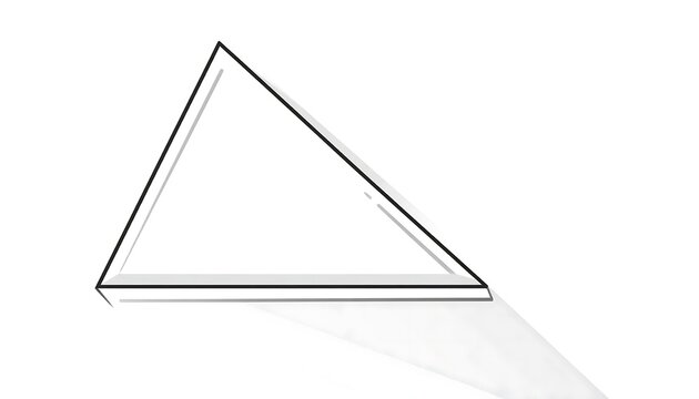 Minimalist geometric triangle shape design.