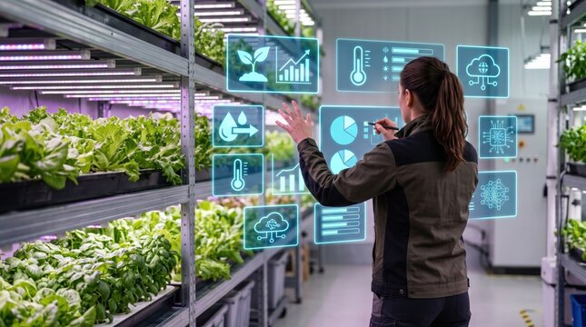 Smart farming technology monitoring system in vertical greenhouse