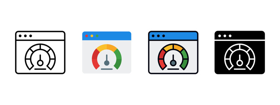 Performance Testing Analysis Icon for Software Optimization and Load Validation