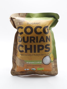 Healthy options organic coco durian chips in Manila, Philippines
