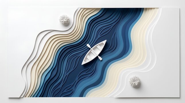 Abstract Blue Marble Fluid Waves Luxury Background