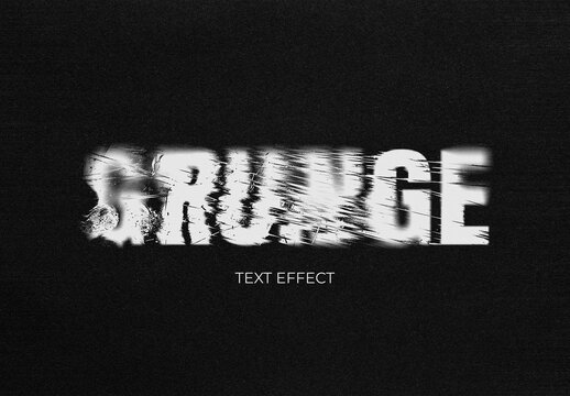 Distintegrating Grunge Text Effect