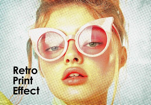 Retro Print Photo Effect