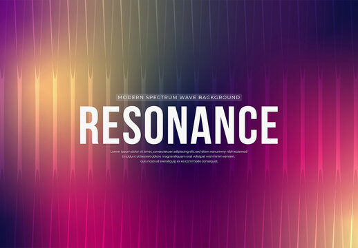 Modern Spectrum Wave Background with Abstract Neon Glowing Purple Gradient