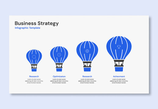 Minimal Corporate Strategy Infographic Template for Business Presentation