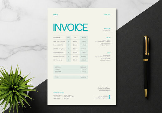 Minimal Invoice Layout