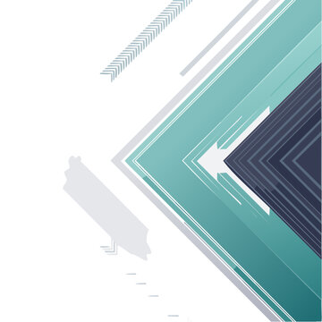 Abstract geometric arrows and chevrons vector design