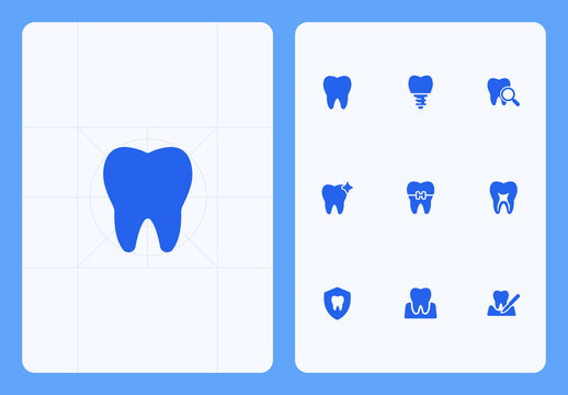 Dental Icon Set Collection