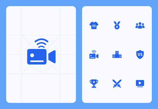 Sports and Esports Icon Set