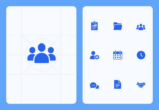 Business Project Management Icon Set