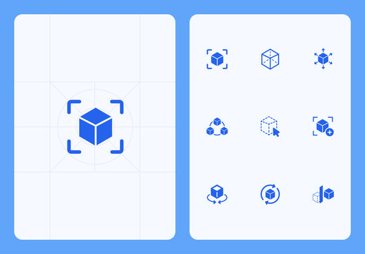 Spatial Computing Line Icon Set