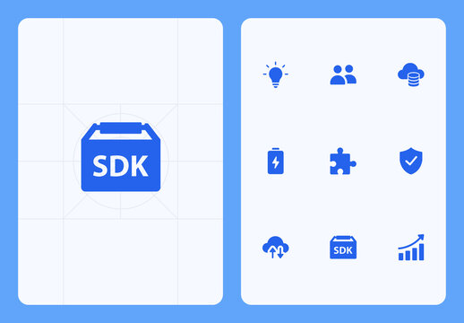 Software Development Kit SDK Icons Pack