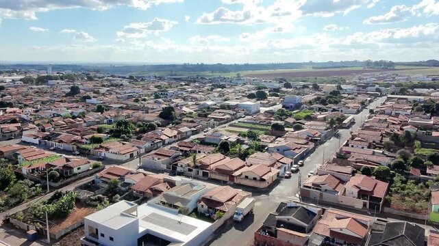 Imagens A&eacute;reas de Drone de Nossa Senhora do Ros&aacute;rio e Planalto, Lagoa Formosa, Brasil