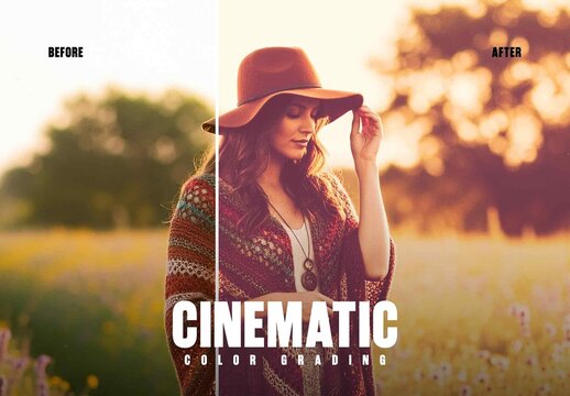 Cinematic Color Grading Photo Effect