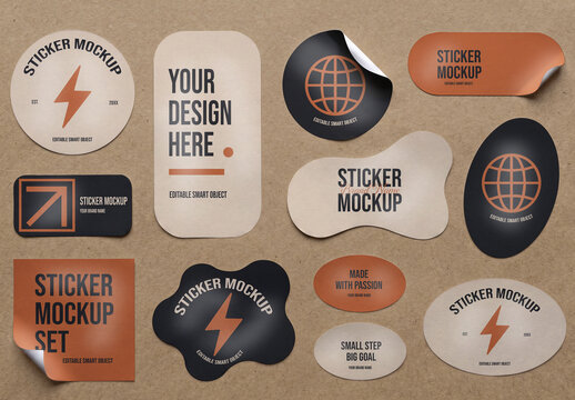 Sticker Mockup Collection