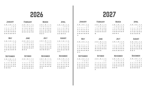 calendar for 2026-2027