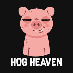 Smiling Pig Face Closeup Portrait. © Muh Saputro