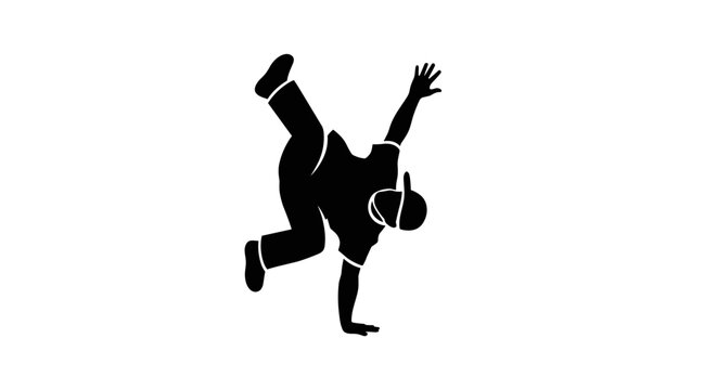 Man doing a breakdance move 1.