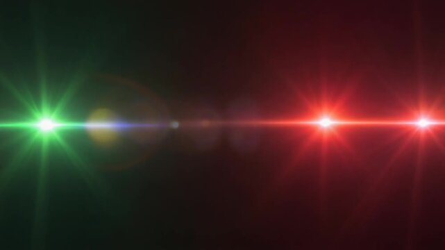 A high-energy, abstract animation featuring dynamic lens flares, vibrant colored light streaks, and cinematic transitions on a black background. Perfect for motion graphics.