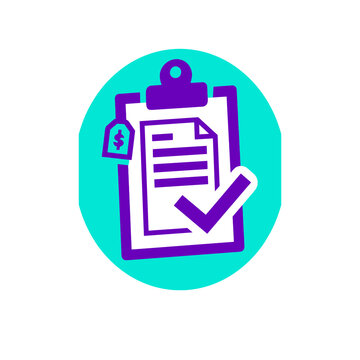 Receipt Clipboard Document Scanner Badge Icon