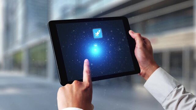 Startup launch and business growth concept, rocket symbolism, entrepreneurship, startup innovation, and early-stage success strategies for new business development and expansion. Spire
