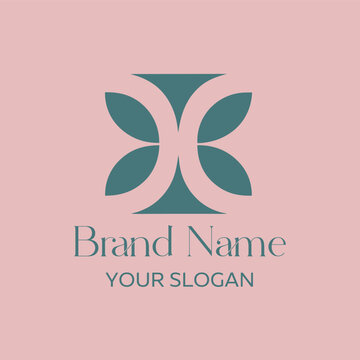 Bold Geometric Hourglass Letter X Logo