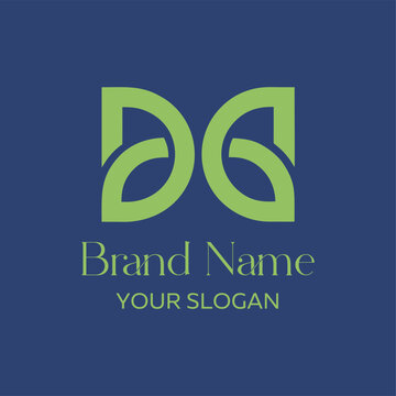 Contemporary geometric emblem featuring a central circle flanked